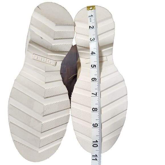 SOREL Hi-Line Waterproof Lace Up Leather Boot in Chalk Size 7 - Picture 5 of 11